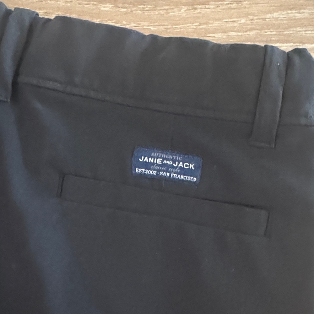 Janie and Jack Black and Light Blue Kids Shorts - Picture 4 of 12